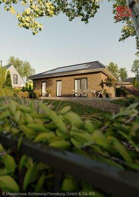 Ansicht Garten Verblendfassade