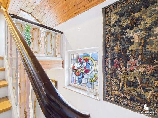 Aufgang ins Dachgeschoss