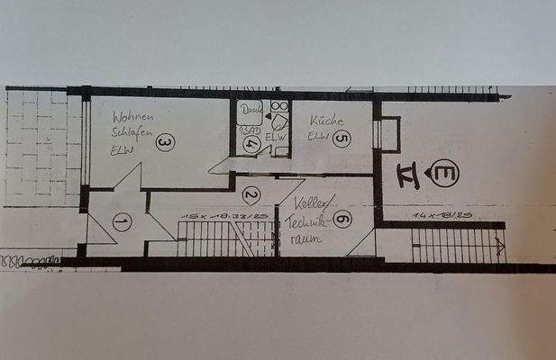 Erdgeschoss mit ELW und Keller