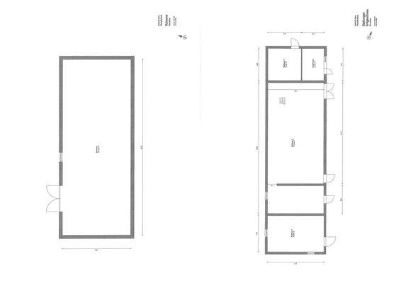 Grundrisse Nebengebäude