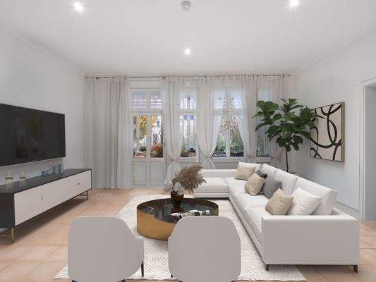 Wohnzimmer Erdgeschoss Wohnung Einrichtungsvorschl