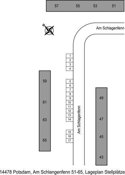 Potsdam Garage, Potsdam Stellplatz