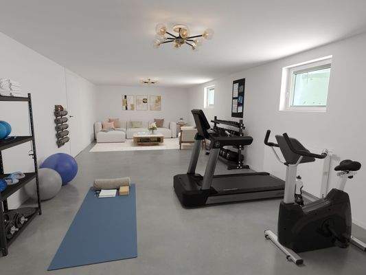 Keller, Fitnessraum / Visualisierung 