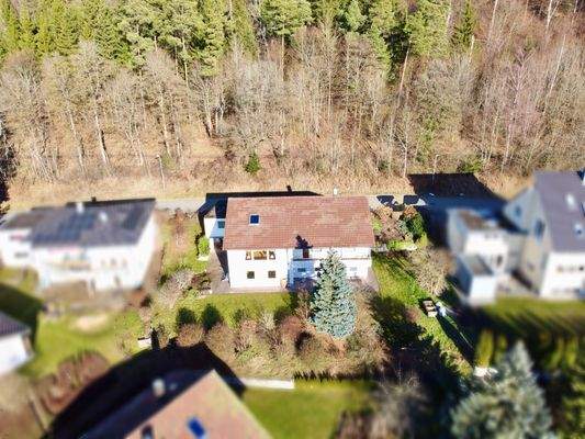 Blick auf das gesamte Grundstück