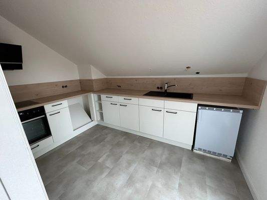 Küche im Dachgeschoss