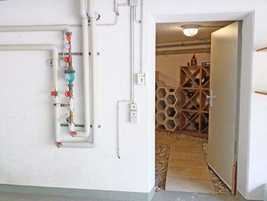 Blick Richtung Weinkorridor