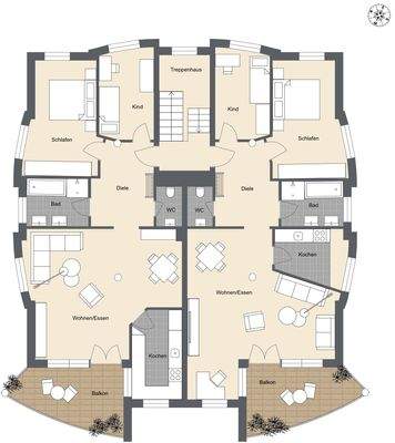 Grundriss Obergeschoss