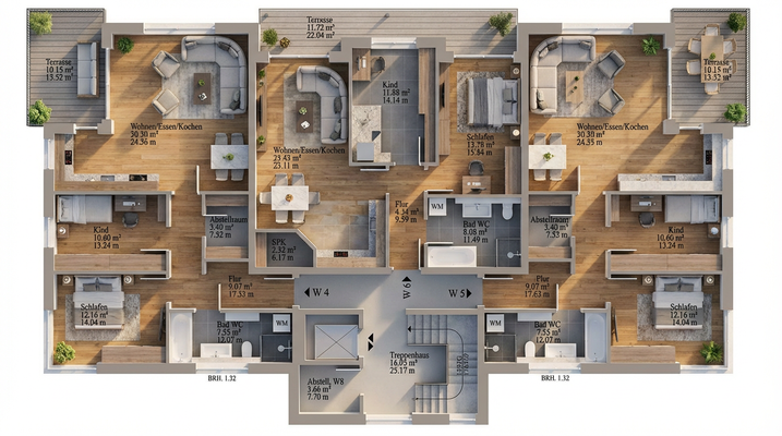 Grundriss 1. Obergeschoss