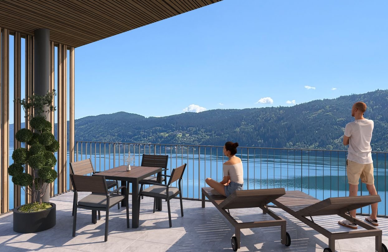 Villa Millstatt  139 - Blick von Süd-Terrasse