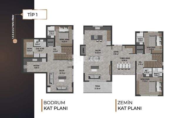 Brand New Villas with Private Pools and Gardens in Kuşadası