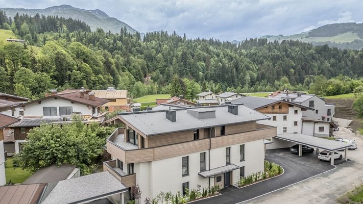 KITZIMMO-hochwertige Wohnung mit Bergblick - Immobilien Fieberbrunn.