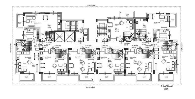 Sea Views Apartments in a Complex in Alanya