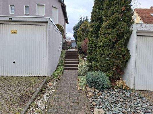 Zugang zu den Doppelhäusern