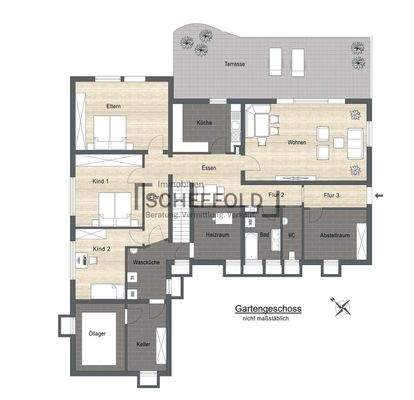 Grundriss Gartengeschoss
