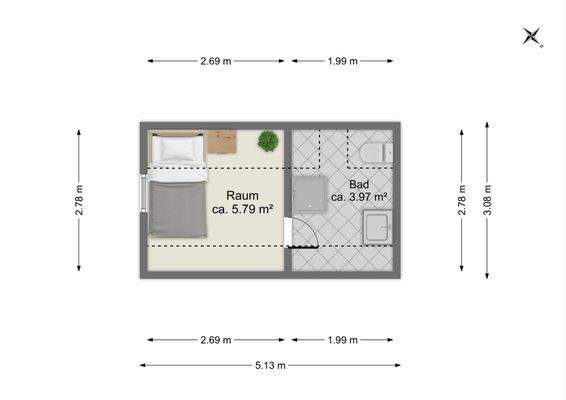 Grundruss Dachgeschoss