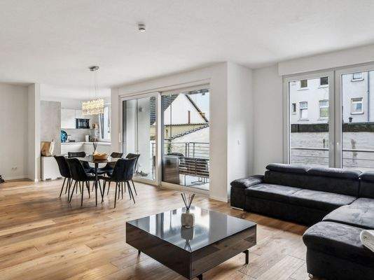 Küche und Wohnbereich