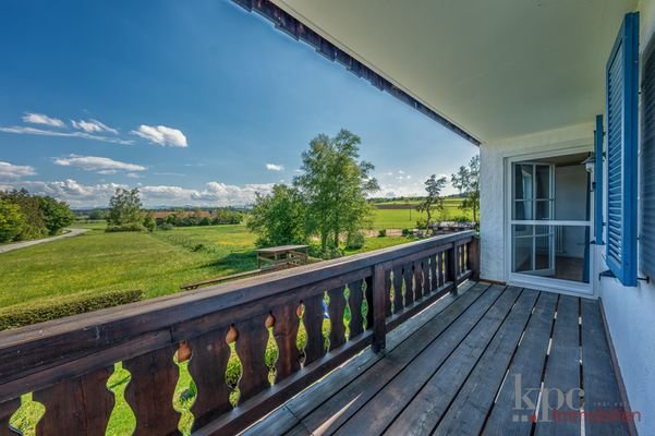 Blick vom Balkon