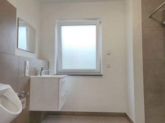 Ground floor: Daylight bathroom with shower