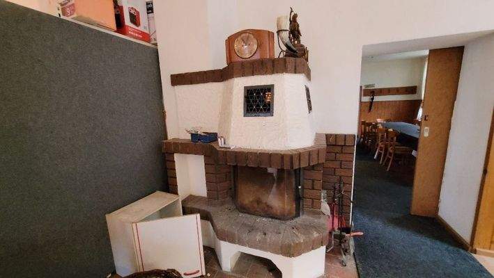 Kamin in der Gaststätte