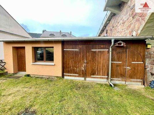 Gartenhaus mit Schuppen