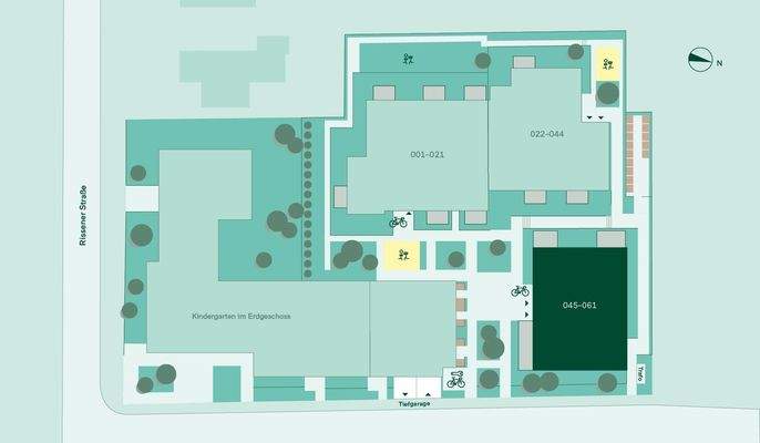 Lage der Eigentumswohnung im Haus 3