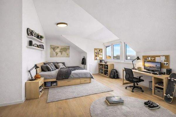 Schlafzimmer 2 DG visualisiert