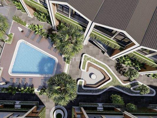 Stylish Flats in a Horizontal Design Complex in Yalova