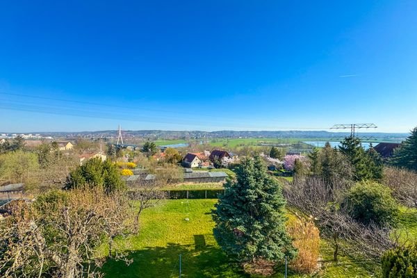 Panoramablick vom Balkon