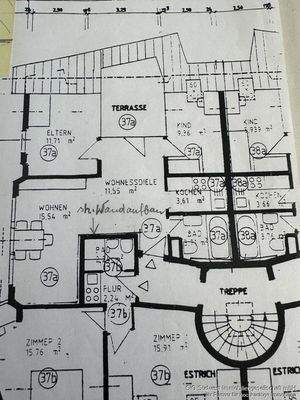 Grundriss der Wohnung