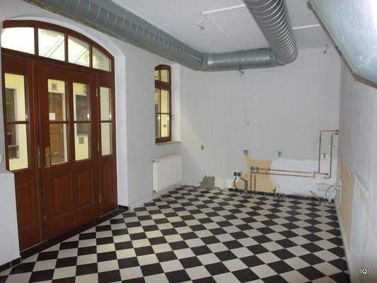 Erdgeschoss, Eingang