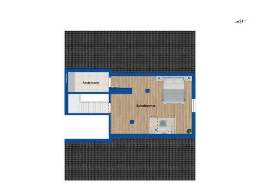 Grundriss Maisonette oben