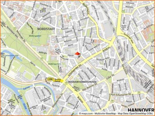 Geolyzer Kartenausschnitt