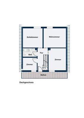 Grundriss DG Haus oben