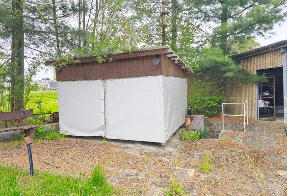 Haus Sitzecke überdacht