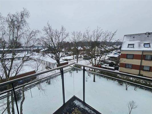 Neu gemachtes Balkon Geländer inkl. Waldblick 