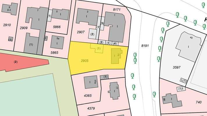 Flurstück (Auszug Flurkarte)