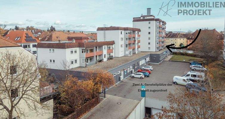  Parkdeck mit Wohnhäusern Friedrich-Ebert-Str. 14 a-d