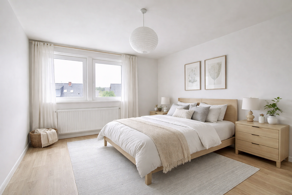 Elternschlafzimmer (digitales Staging)