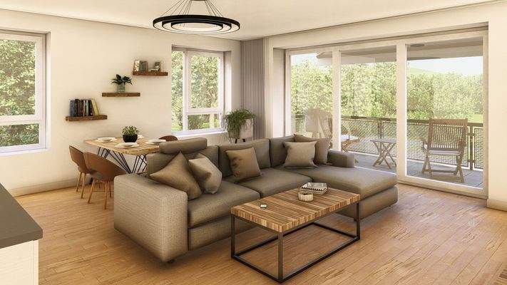 Visualisierung der Wohnung Nr. 6 und 13