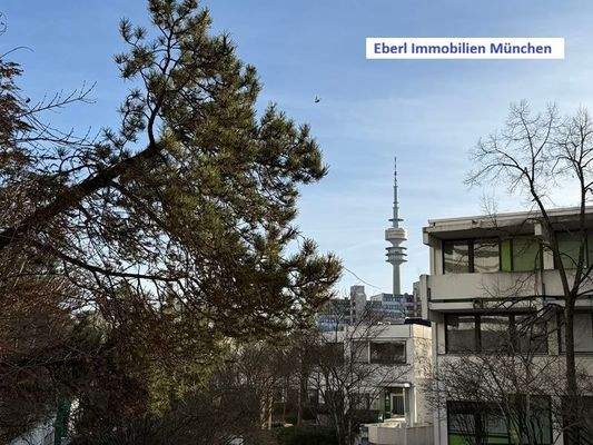 Blick zum Olympiaturm