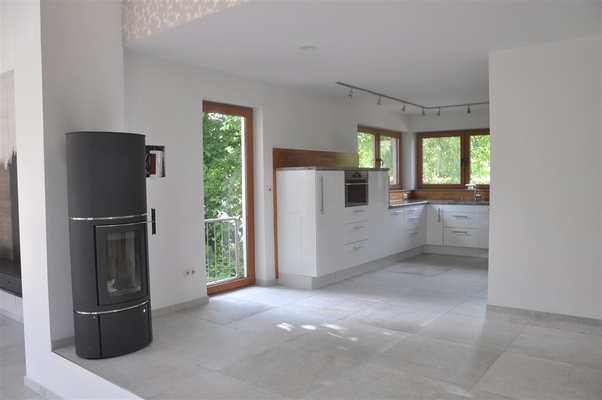 Blick in die offene Küche