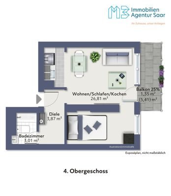Zentrale Eigentumswohnung in Saarbrücken-St. Johann