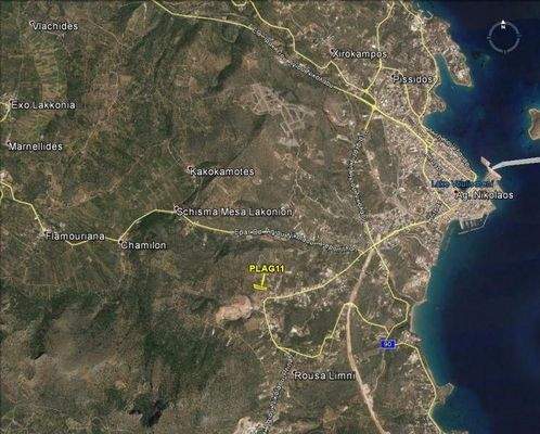 Kreta, Agios Nikolaos: Baugrundstück mit Meerblick am Stadtrand zu verkaufen