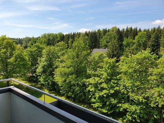 Ausblick vom Balkon