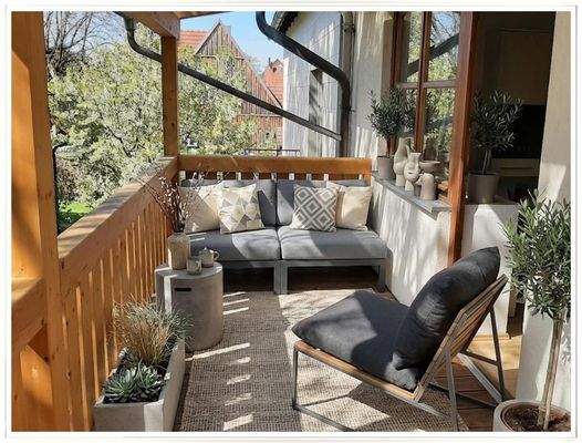 Lauschig und ruhig: der Balkon