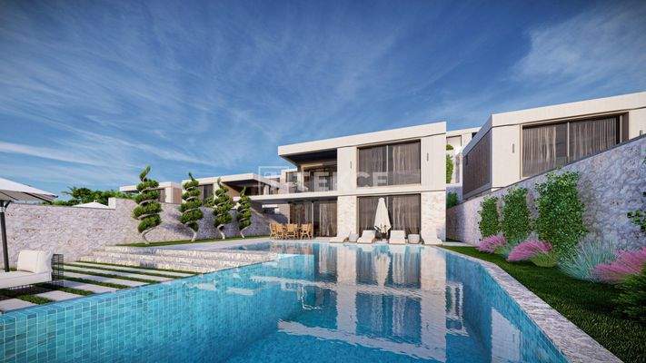 2-Bedroom Houses with Indoor and Outdoor Pools in Kalkan Antalya