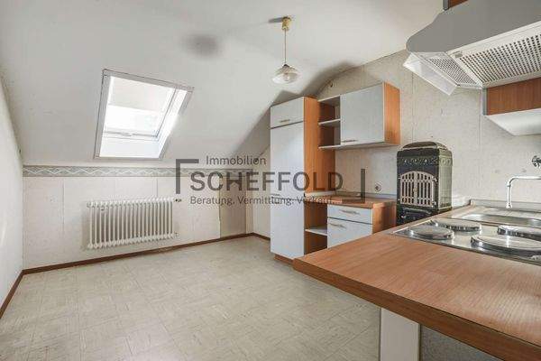 Küche im Dachgeschoss