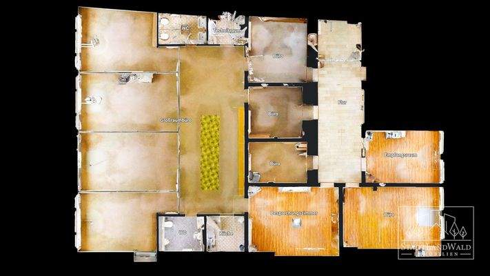 Schematischer Grundriss