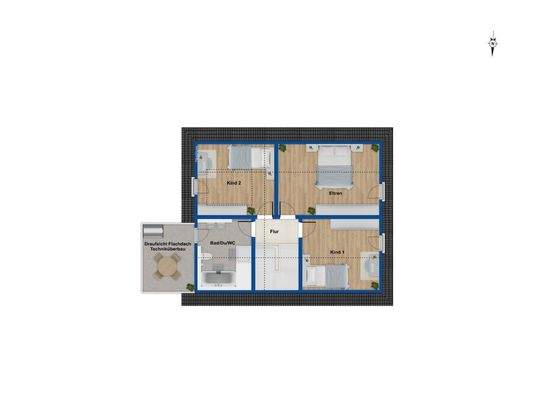 Grundriss Dachgeschoss