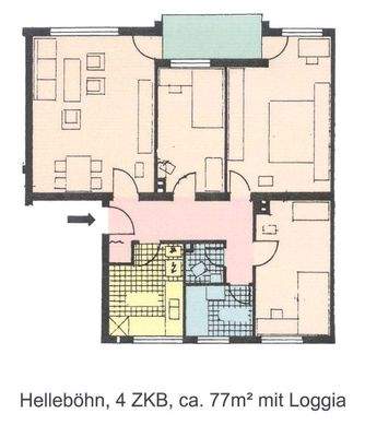 Grundriss der Wohnung